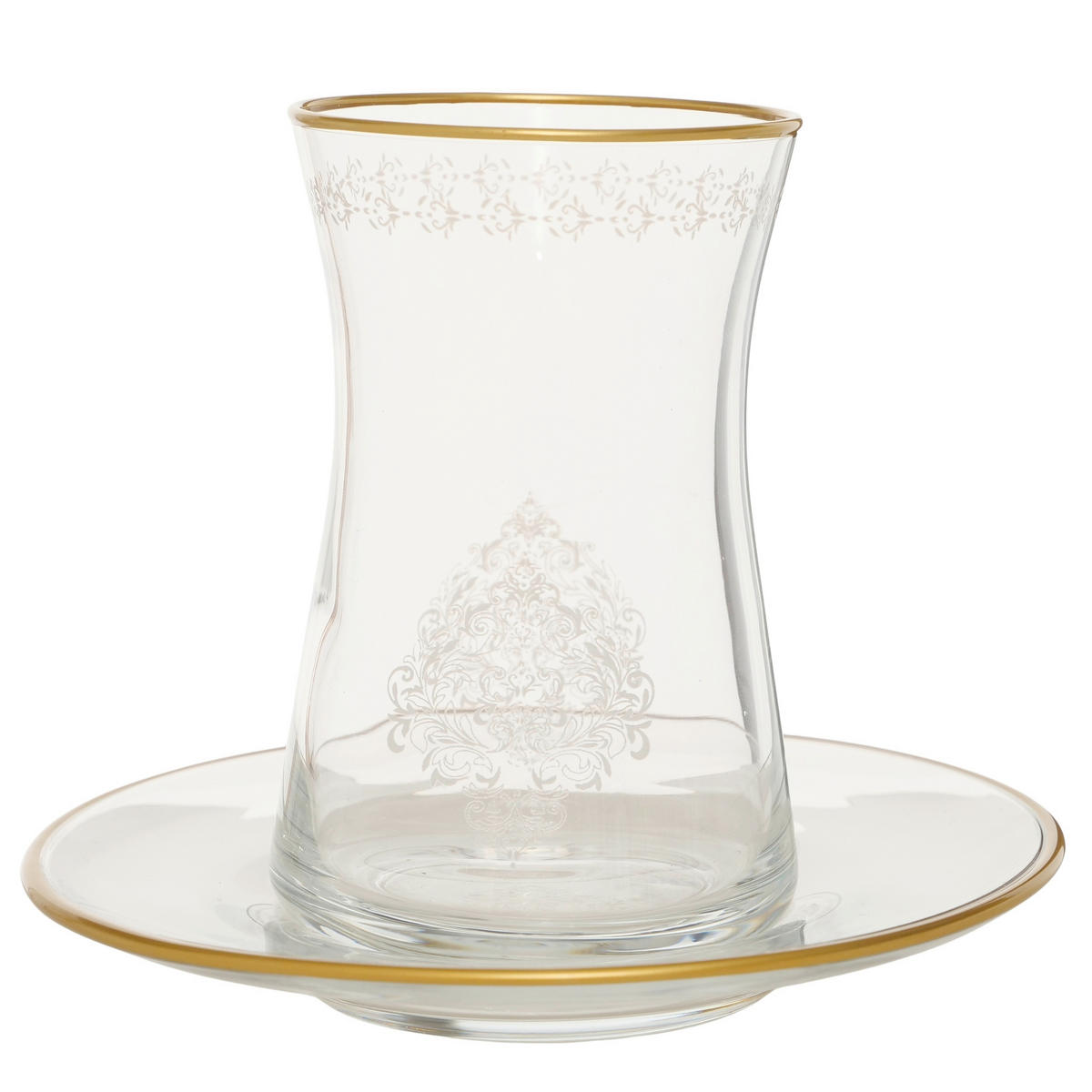 TEEGLAS  - Goldfarben, Basics, Glas/Metall (12/12/10cm) - Ambia Home