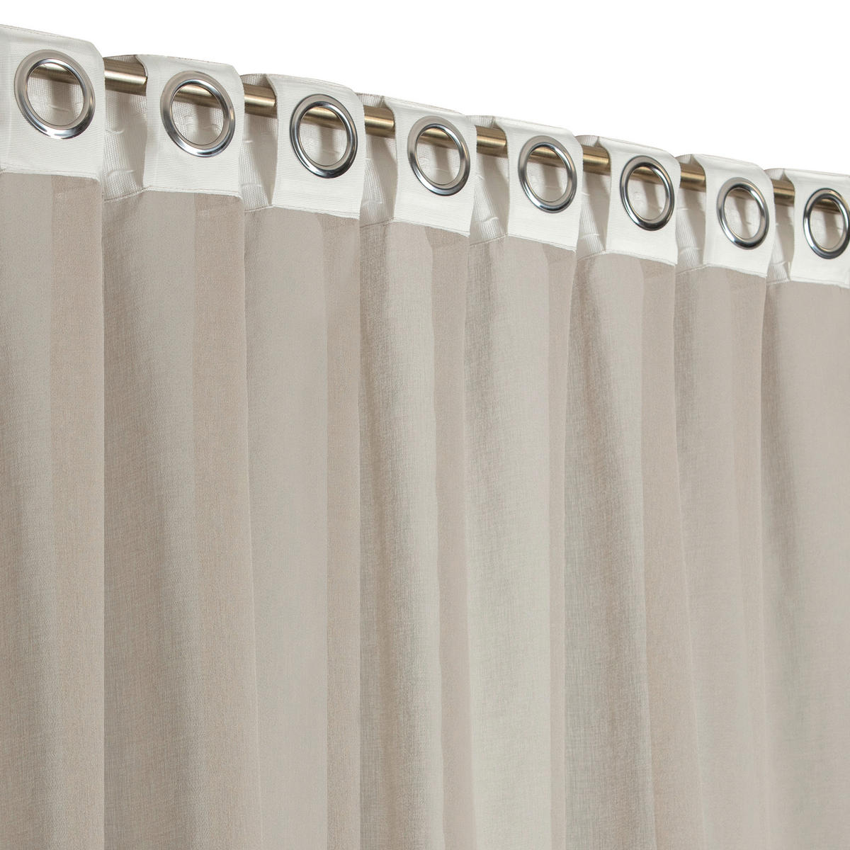 FERTIGVORHANG  halbtransparent   140/240 cm  - Beige, Basics, Textil (140/240cm)