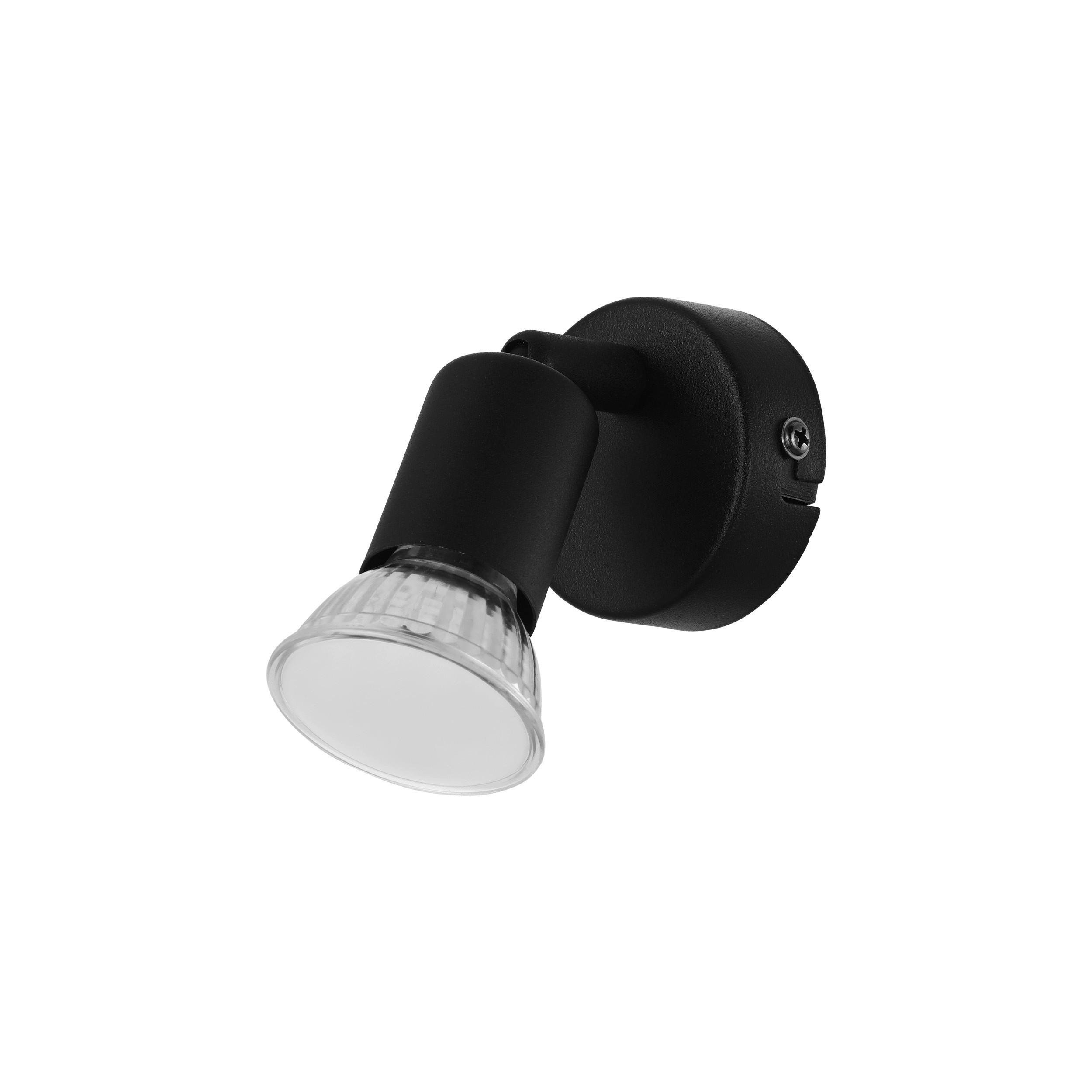 LED-STRAHLER 6 cm  - Schwarz, Basics, Metall (6cm) - Eglo