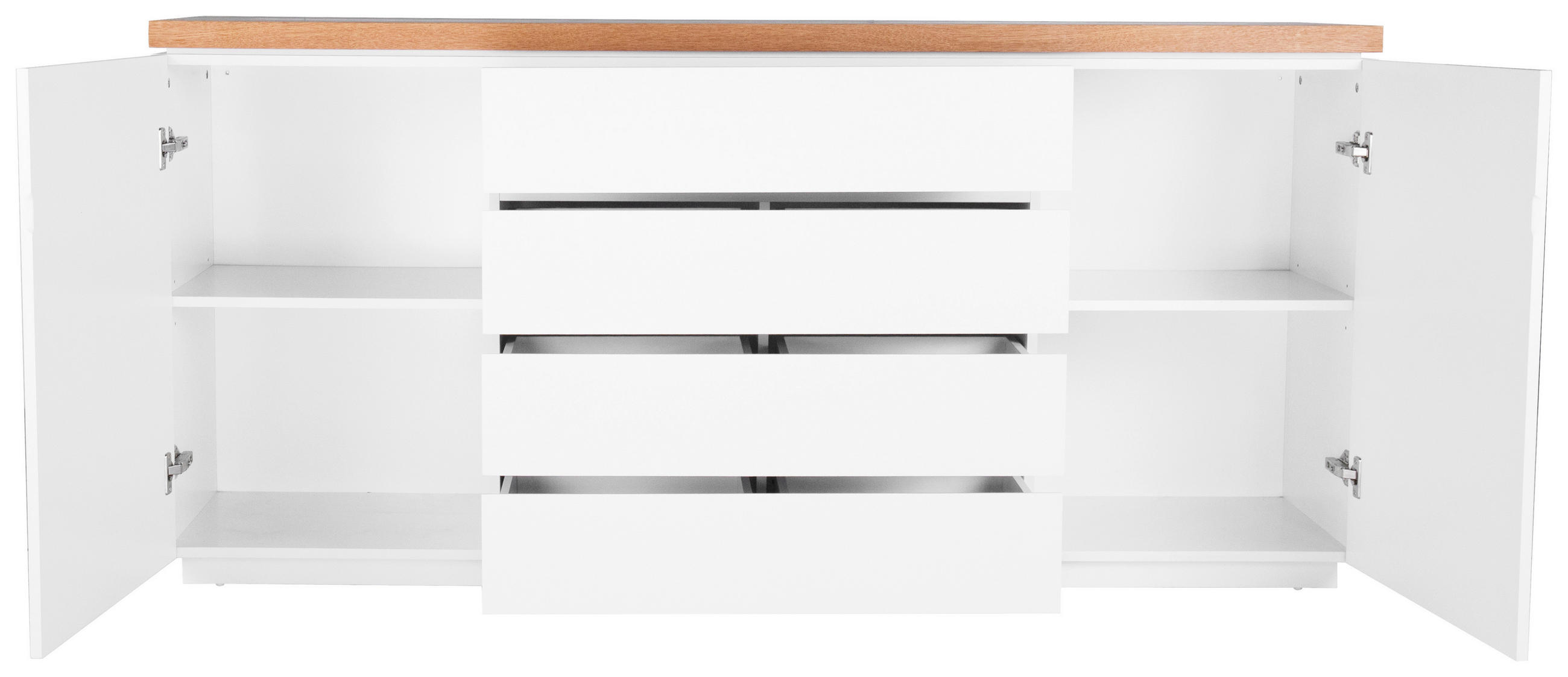 SIDEBOARD  in 180/81/40 cm  - Eichefarben/Weiß, MODERN, Holz/Holzwerkstoff (180/81/40cm) - Carryhome