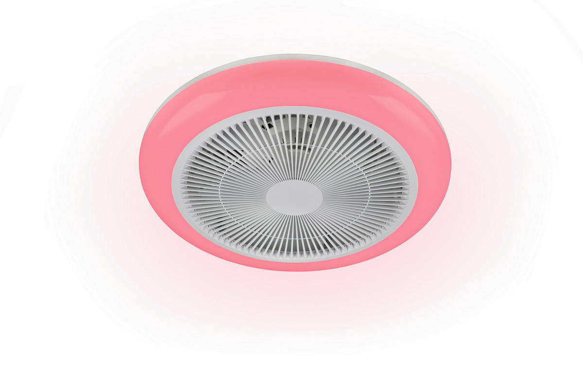 DECKENVENTILATOR - Weiß, Design, Kunststoff (0/14cm)