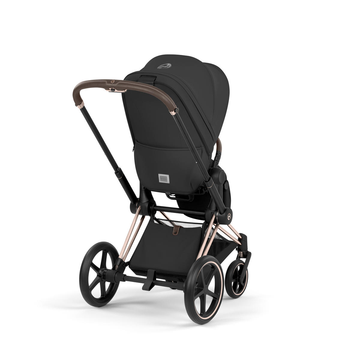 KOMBIKINDERWAGEN  PRIAM Comfort Rosegold  Sepia Black  - Roségold/Schwarz, Basics, Kunststoff/Textil (83-92/60/99-109cm) - cybex PLATINUM