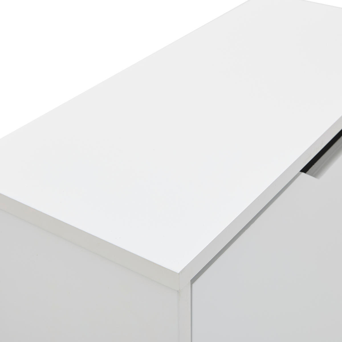 VYKLÁPĚCÍ BOTNÍK, bílá, 55/80,5/23,5 cm - bílá, Design, kompozitní dřevo (55/80,5/23,5cm) - Livetastic