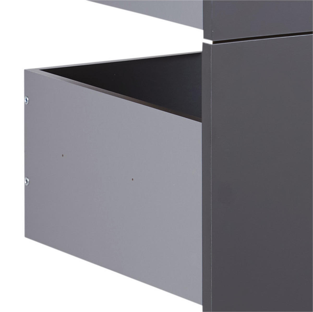 SCHUBLADENSET 45,3/83/46,8 cm Anthrazit  - Anthrazit, KONVENTIONELL, Holzwerkstoff (45,3/83/46,8cm) - Hom`in