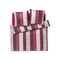 BETTWÄSCHE 3-teilig JOOP! PAISLEY STRIPES Jersey 200/220 cm  - Rosa, Basics, Textil (200/220cm) - Joop!