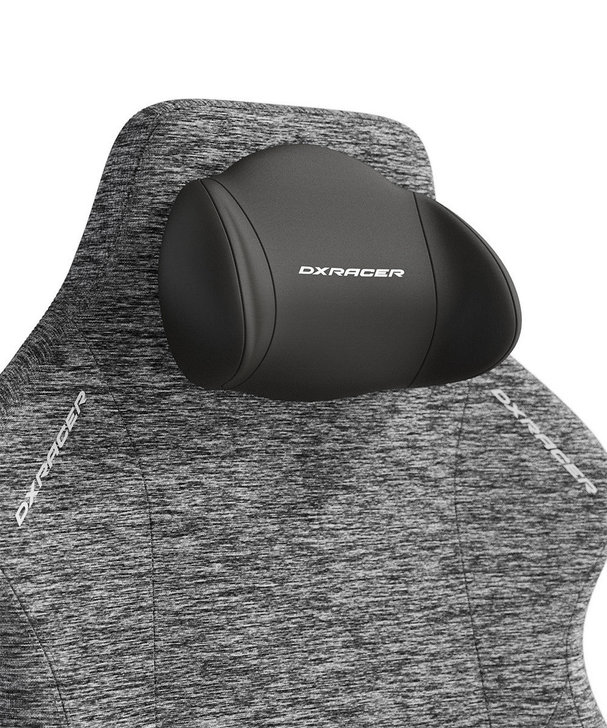 GAMINGSTUHL Grau Metall, Textil   - Schwarz/Grau, KONVENTIONELL, Textil/Metall (80/138,5-148/60cm) - Dxracer