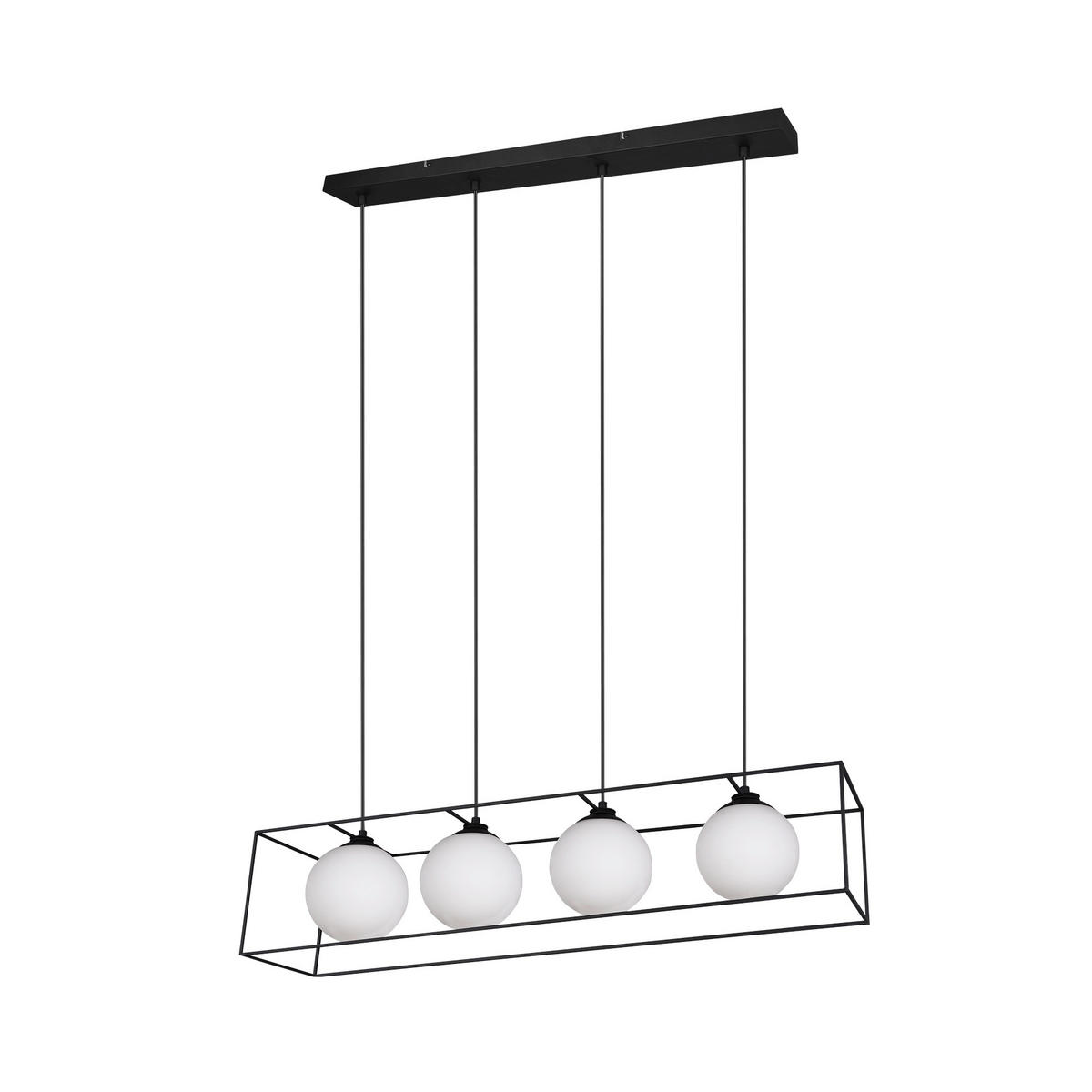 VISEČA SVETILKA  Gabbia   100/20/150 cm         E14 - črna/bela, Trendi, kovina/steklo (100/20/150cm)