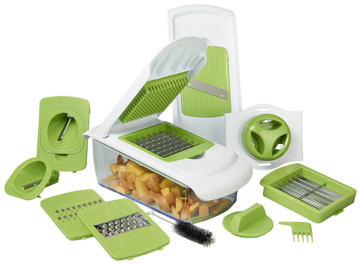 GRÖNSAKSSKÄRARE SET  - vit/grön, Basics, metall/plast - Homeware Profession.