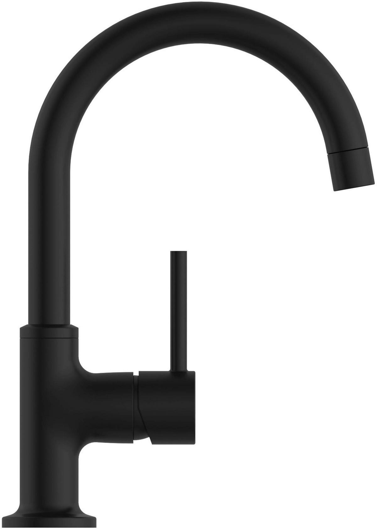 WASCHTISCHARMATUR 601406  - Schwarz, Basics, Metall (4,5/25,0/17,0cm)