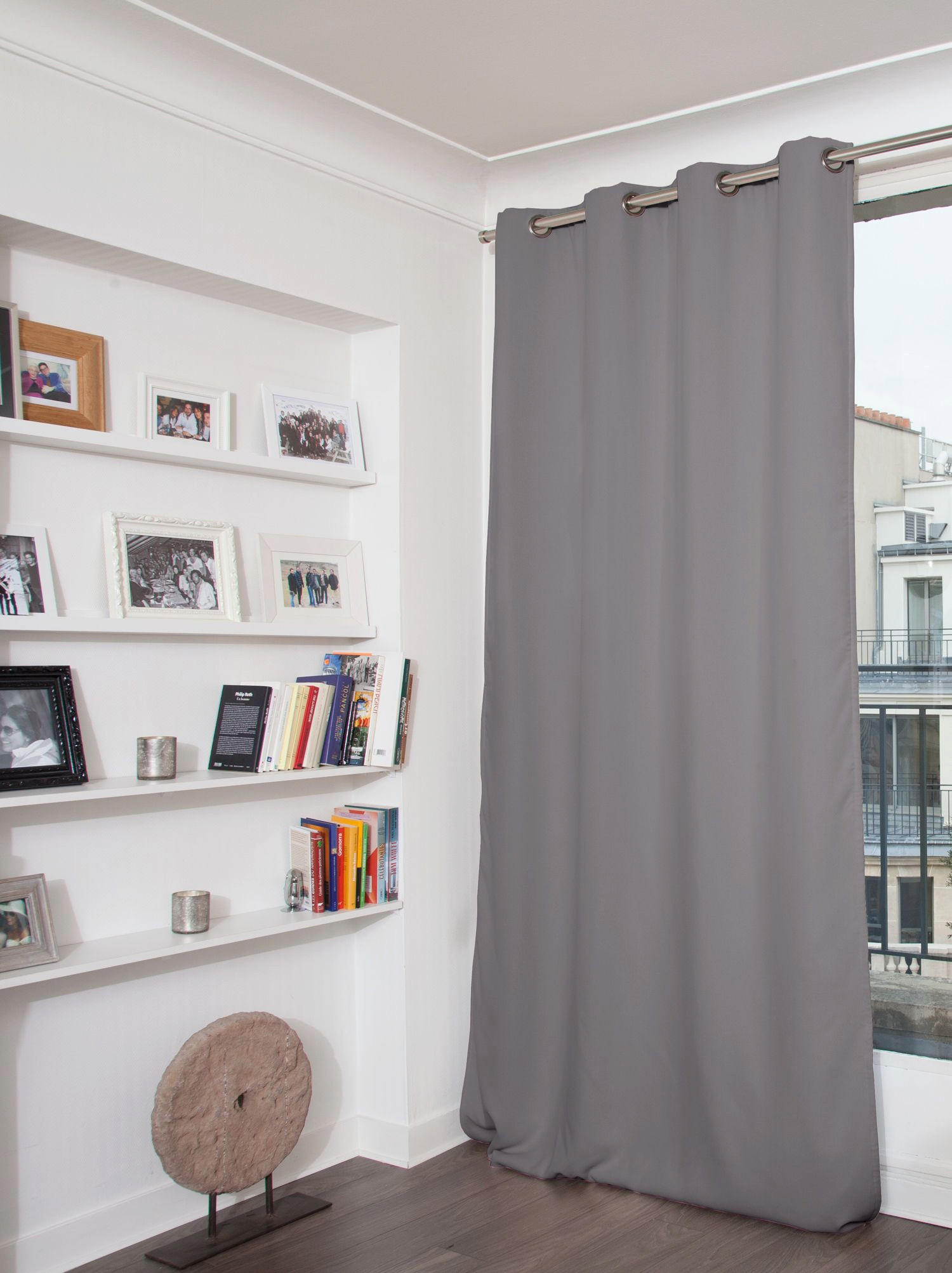 WÄRMESCHUTZVORHANG Verdunkelung  - Grau, Basics, Textil (145/260cm)