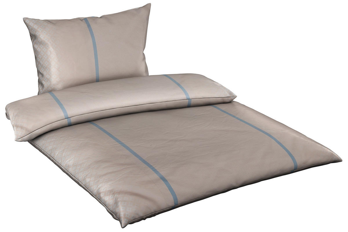 BETTWÄSCHE Makosatin 140/200 cm  - Sandfarben, Basics, Naturmaterialien/Textil (140/200cm) - Joop!
