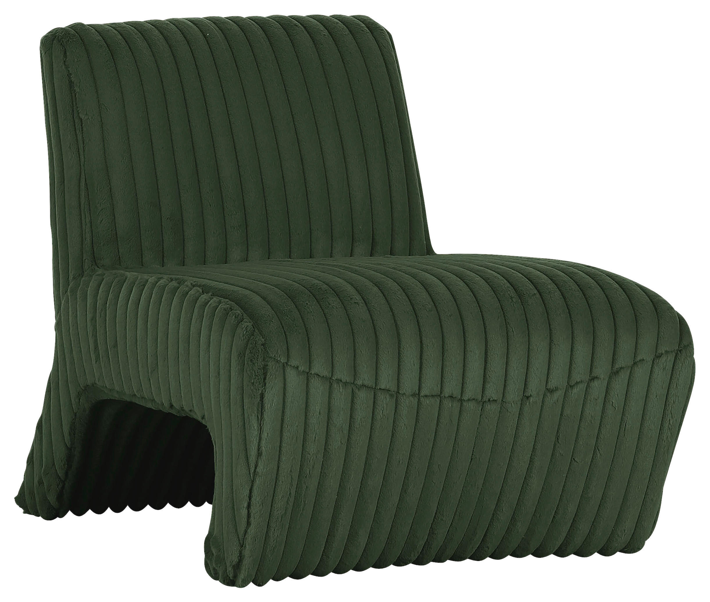 SESSEL in Cord Dunkelgrün  - Dunkelgrün/Schwarz, KONVENTIONELL, Kunststoff/Textil (68/72/89cm) - Carryhome