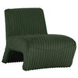 SESSEL in Cord Dunkelgrün  - Dunkelgrün/Schwarz, KONVENTIONELL, Kunststoff/Textil (68/72/89cm) - Carryhome