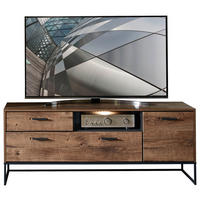 TV-ELEM 156/62/48 cm  - grafitszürke/tölgyfa színű, Modern, faalapú anyag/fém (156/62/48cm) - Hom`in