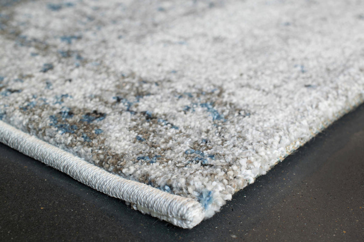 WEBTEPPICH  Wohnzimmer 80/150 cm Sorrent Blau, Grau, Silberfarben rechteckig  - Blau/Silberfarben, Design, Textil (80/150cm) - Novel