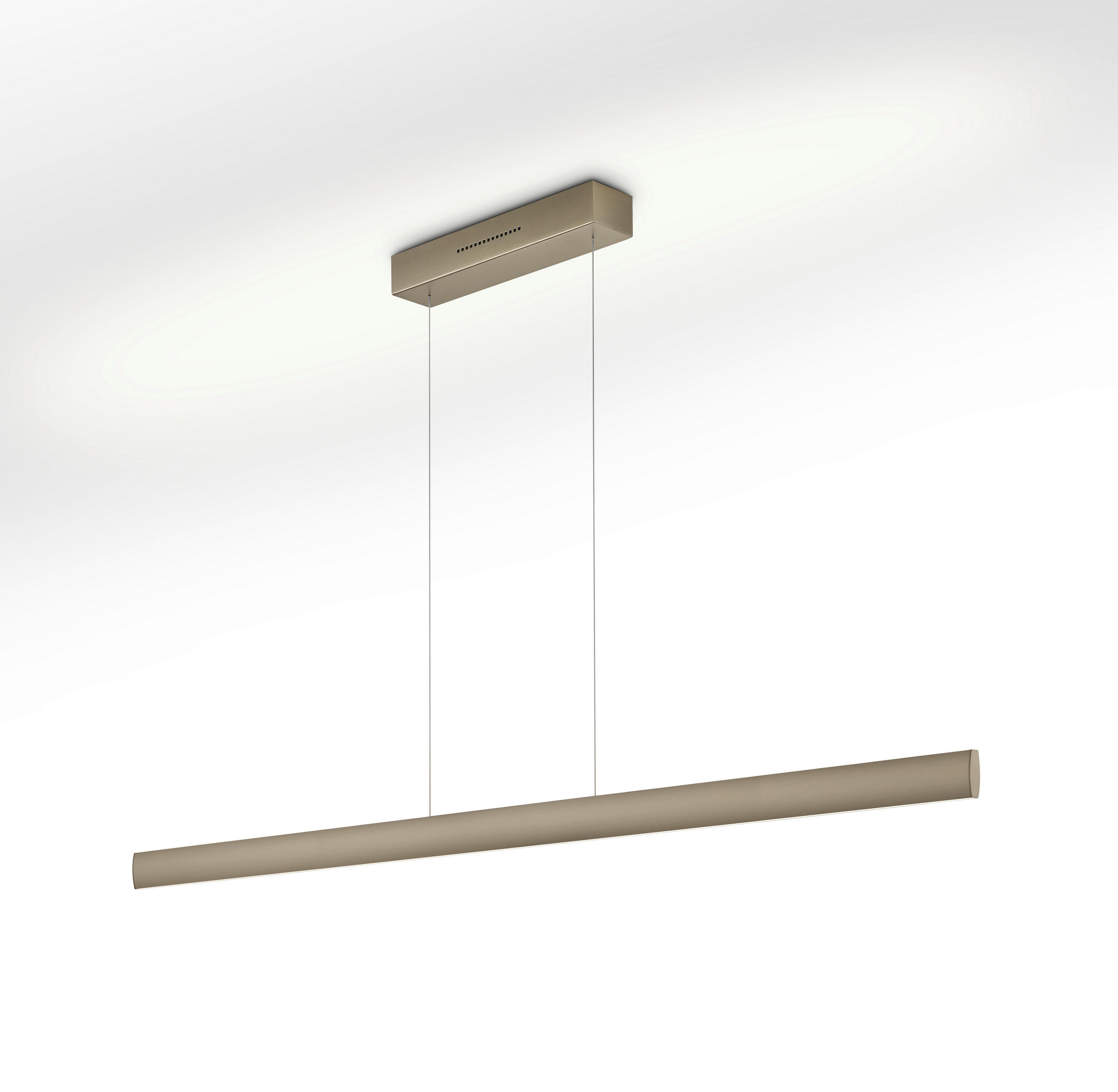 LED-HÄNGELEUCHTE    - Bronzefarben, Design, Metall (152cm) - GKS Knapstein