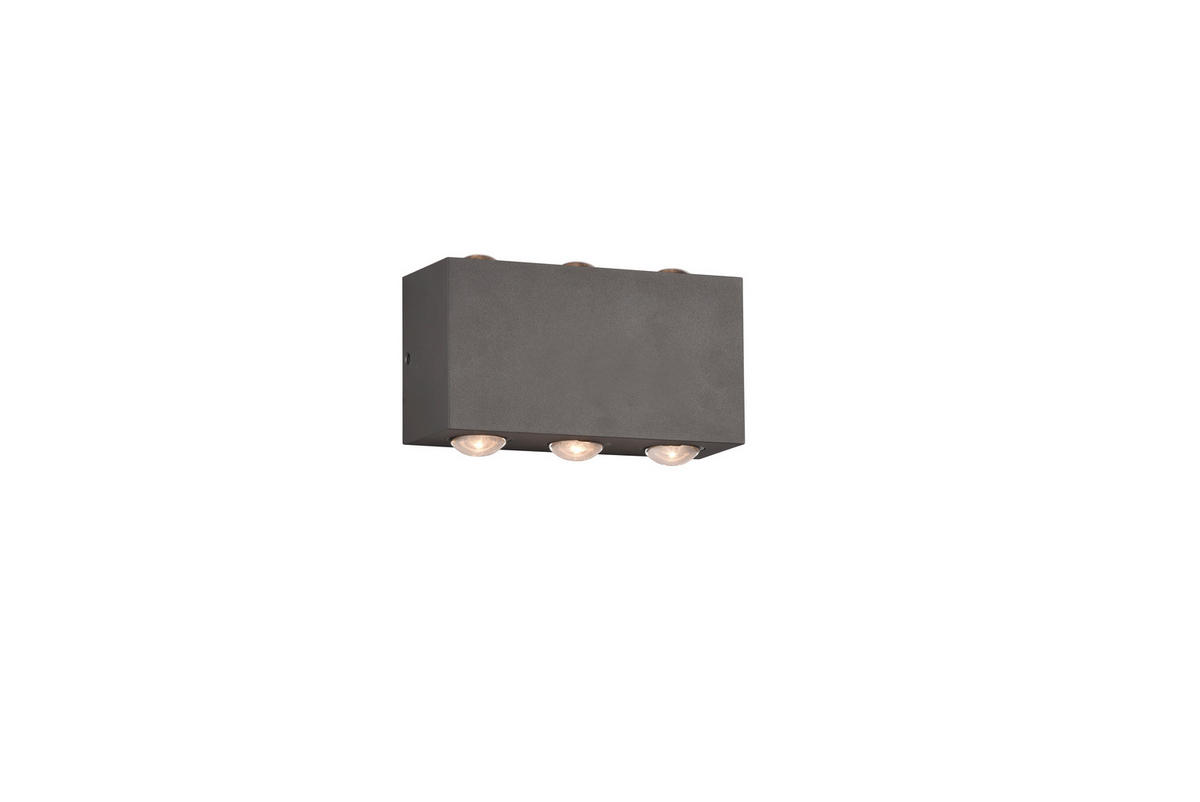 ZUNANJA STENSKA SVETILKA  CLYDE      14/8,5 cm       - antracit, Basics, kovina (14/8,5cm)