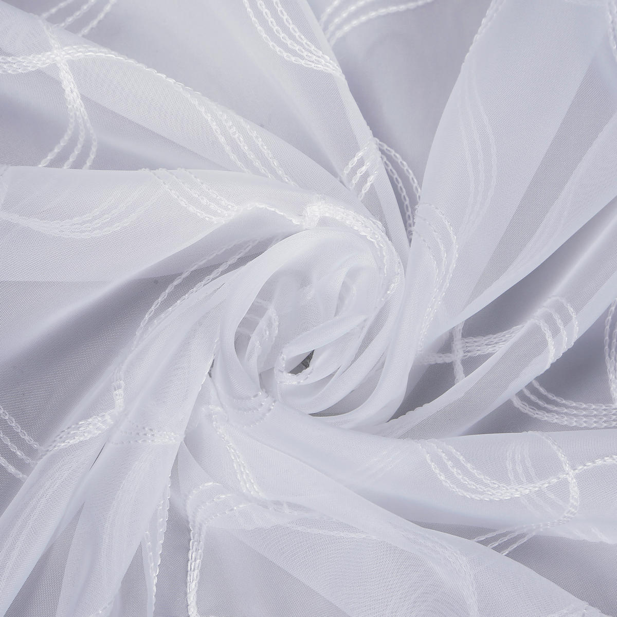 KURZGARDINE   150/50 cm   - Weiß, KONVENTIONELL, Textil (150/50cm)