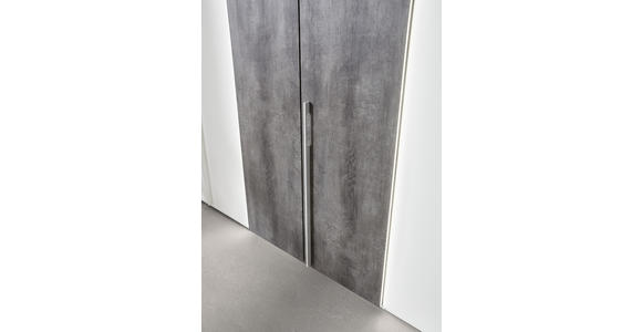 DREHTÜRENSCHRANK 6-türig Grau, Weiß - Weiß/Grau, Design, Holzwerkstoff/Metall (300/223/64cm) - Dieter Knoll