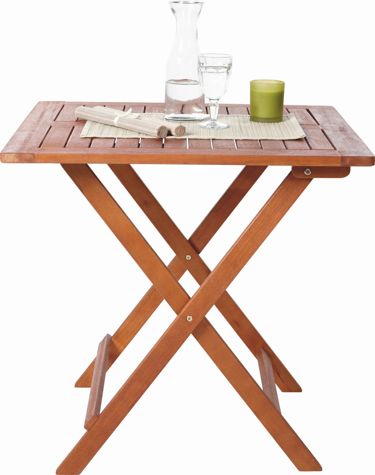 Masă Pliantă Pentru Grădină 75/75/72 cm   - culoare lemn tec, Romantik / Landhaus, lemn (75/75/72cm) - Ambia Garden