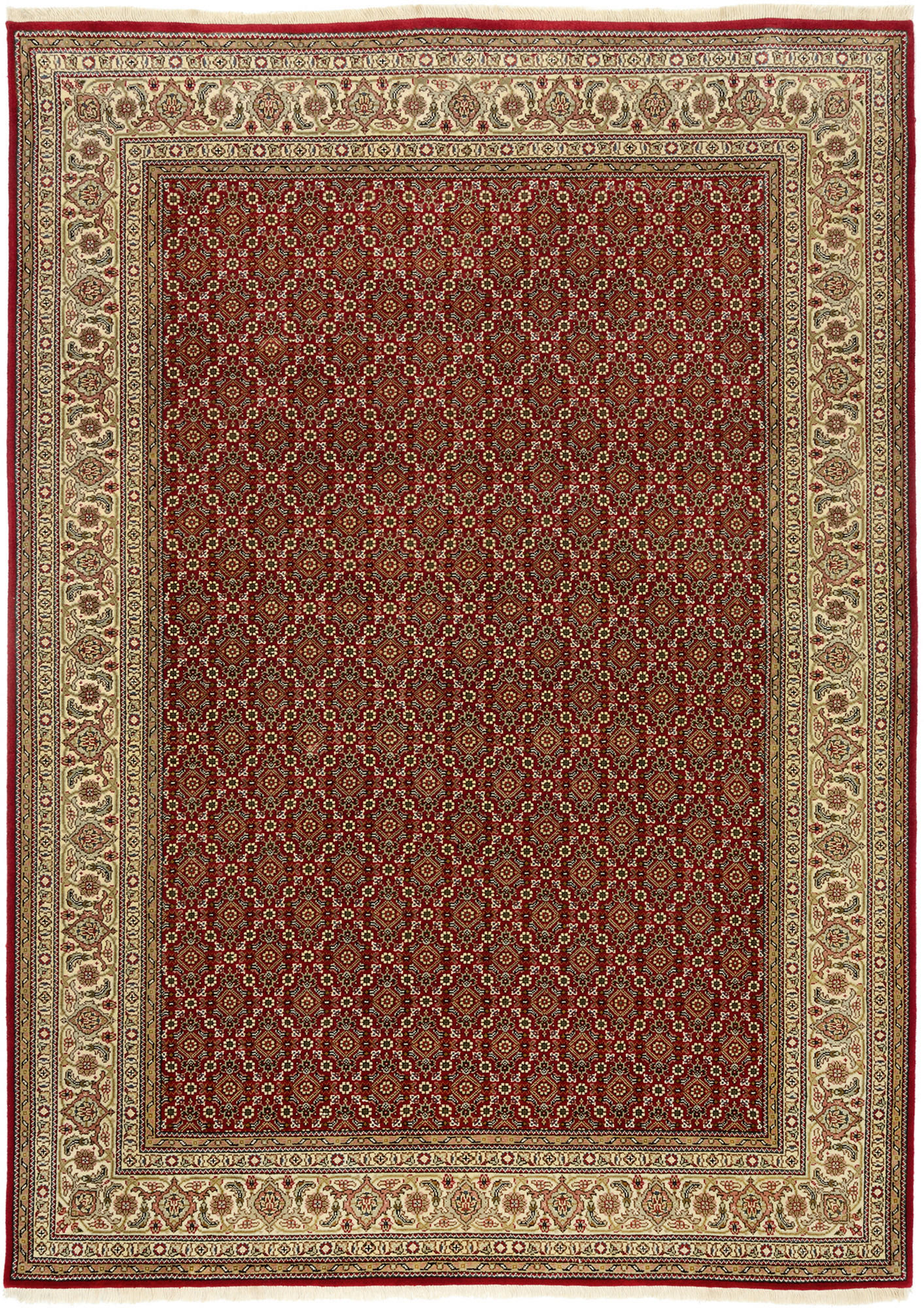 Cazaris Läufer Rot, Creme 80x350 cm