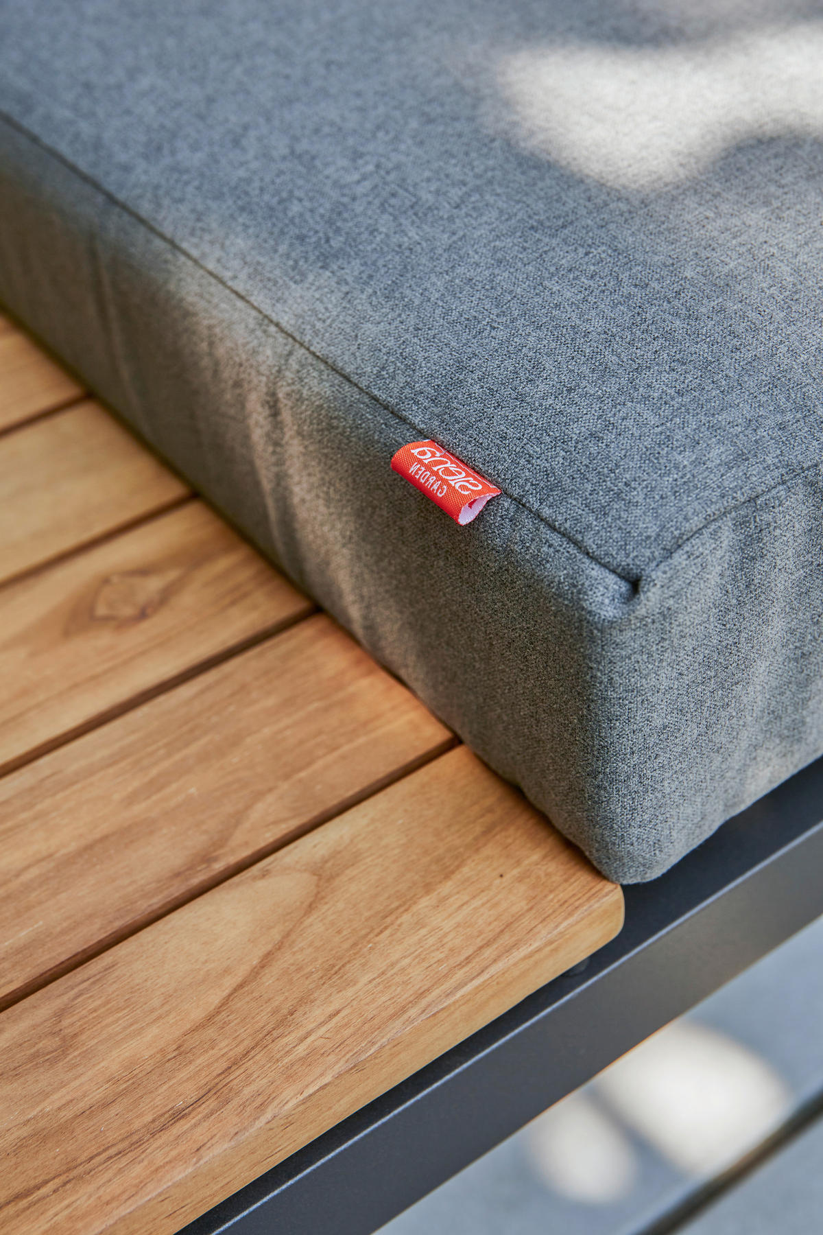 LOUNGESOFA  - Anthrazit/Grau, MODERN, Holz/Textil (172/70/84cm) - Siena Garden