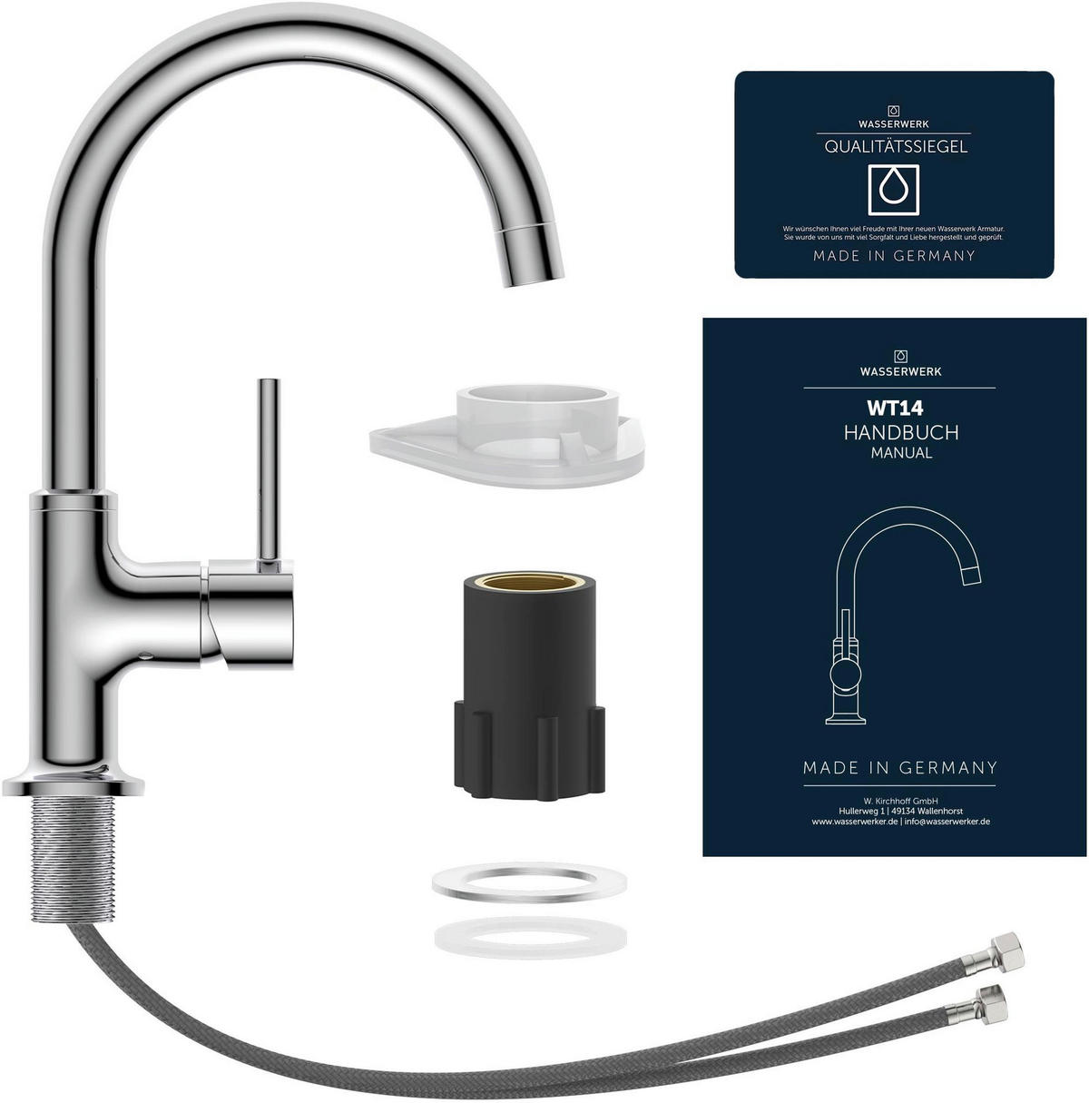 WASCHTISCHARMATUR 4,5/25,0/17,0 cm  - Chromfarben, Basics, Metall (4,5/25,0/17,0cm)