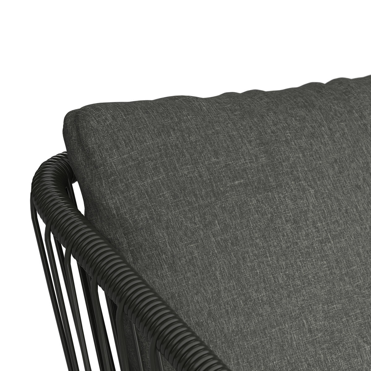ZOSTAVA ZÁHRADNÉHO NÁBYTKU kov, plast, sklo, textil - čierna/tmavosivá, Design, kov/textil (58/85/85/76/60/180cm) - Ambia Garden