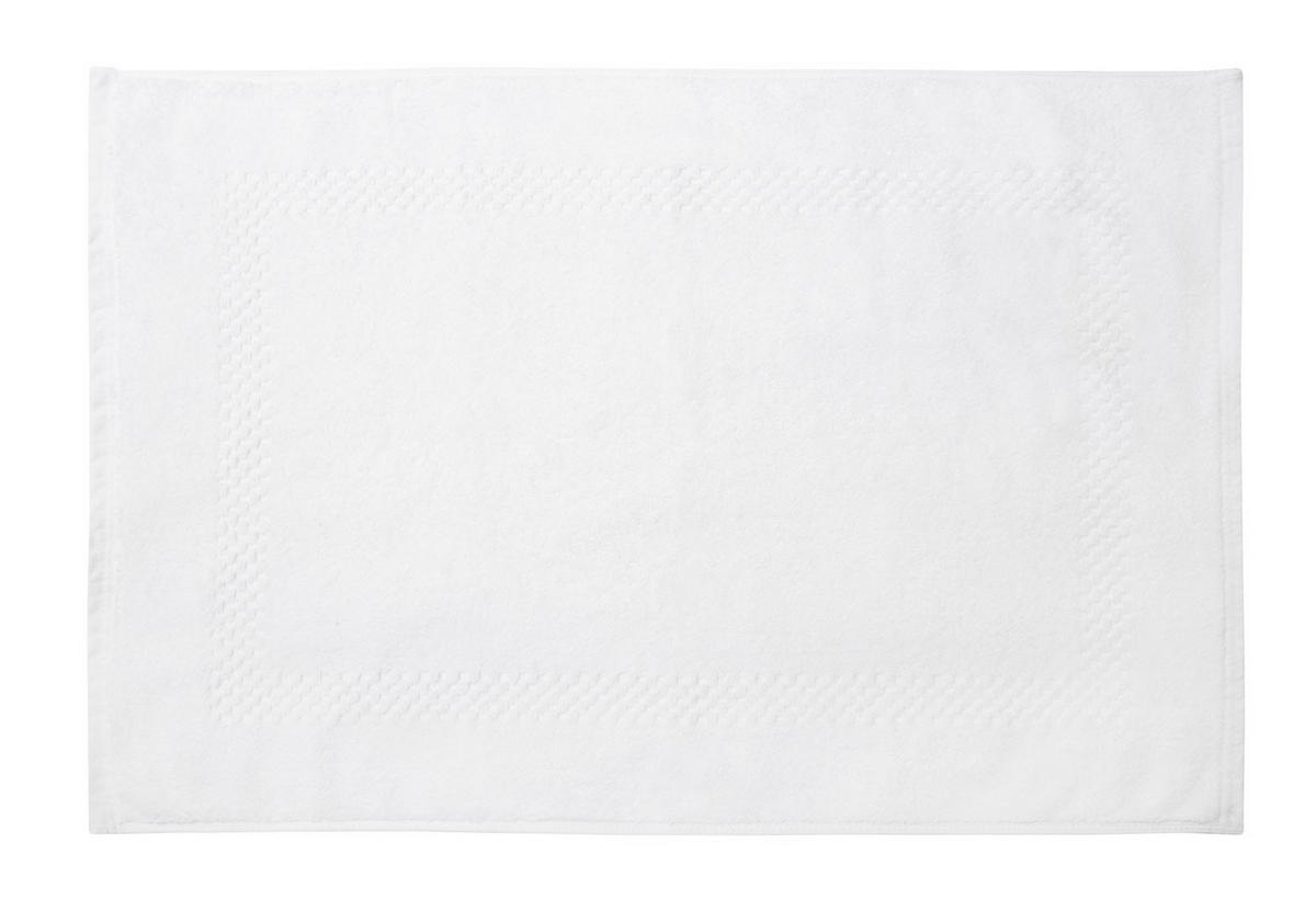 KUPAONSKI TEPIH bijela  CHECK  - bijela, Basics, tekstil (50/70cm) - Boxxx