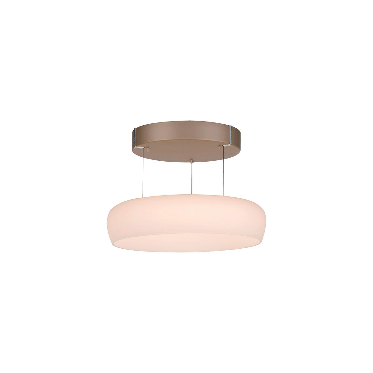 LED-HÄNGELEUCHTE 51/51/240 cm    - Bronzefarben, Basics, Glas/Kunststoff (51/51/240cm) - Paul Neuhaus