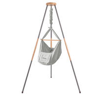 FEDERWIEGE  120/120/194 cm  - Anthrazit/Grau, Basics, Textil (120/120/194cm)
