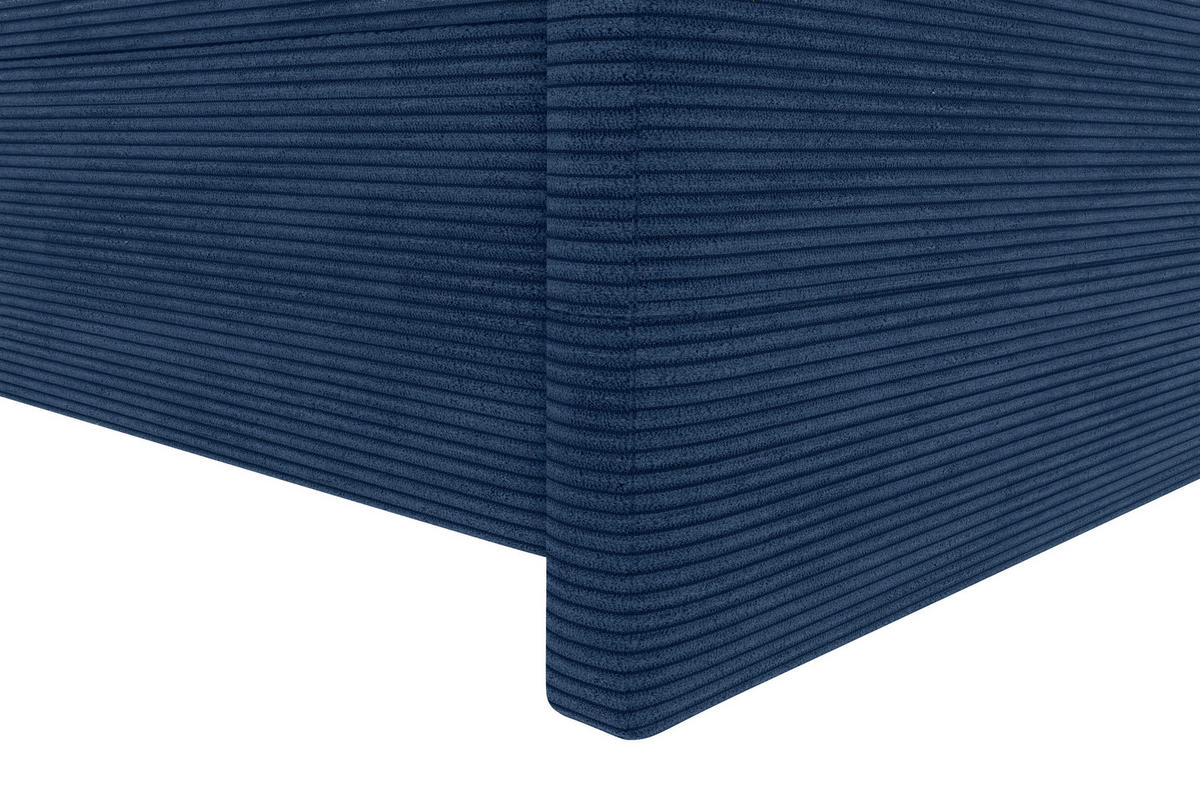 BOXSPRINGBETT 180/200 cm  in Dunkelblau  - Schwarz/Dunkelblau, KONVENTIONELL, Textil/Metall (180/200cm) - Boxxx