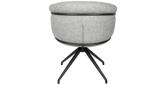 ARMLEHNSTUHL  in Eisen Bouclé  - Schwarz/Grau, Design, Textil/Metall (65/80.5/65cm) - Belluti