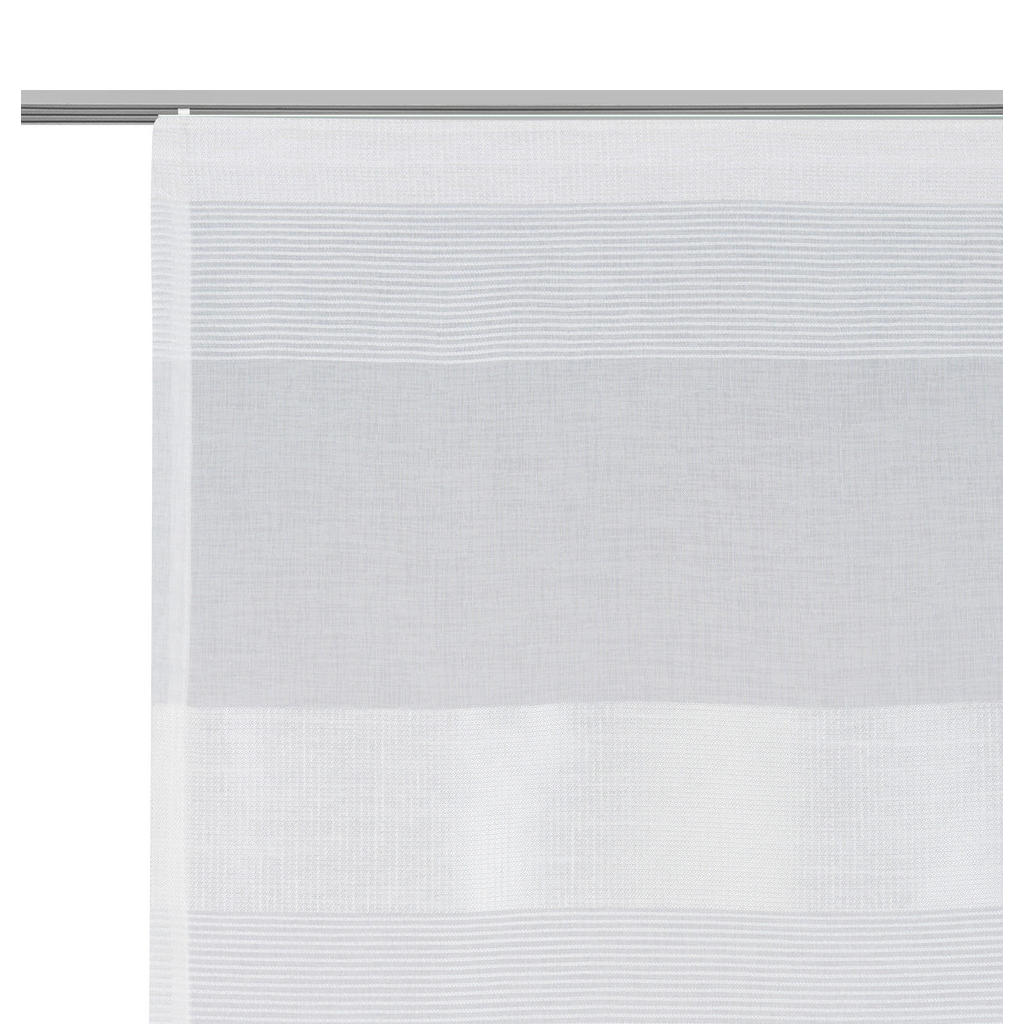 Thumbnail - Novel Flächenvorhang Lea, Creme, Textil, Streifen, 60x245 cm, Oeko-Tex® Standard 100, mit Flauschband, Wohntextilien, Ga...