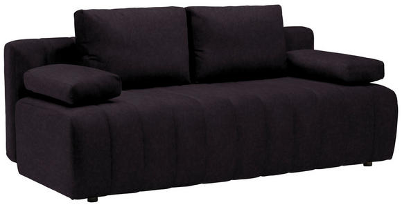 SCHLAFSOFA in Flachgewebe Dunkelbraun  - Dunkelbraun/Schwarz, MODERN, Kunststoff/Textil (194/78-87/92cm) - Xora