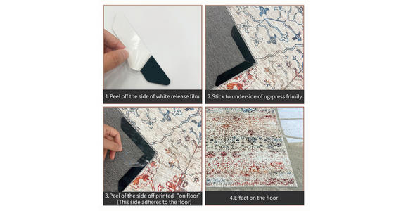 ANTIRUTSCHMATTE  - Schwarz, Basics, Textil (2.5/13/0.2cm) - Boxxx