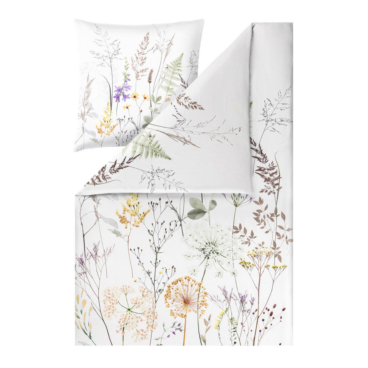 BETTWÄSCHE Natürlich Estella 155/220 cm  - Multicolor, Design, Textil (155/220cm) - Estella