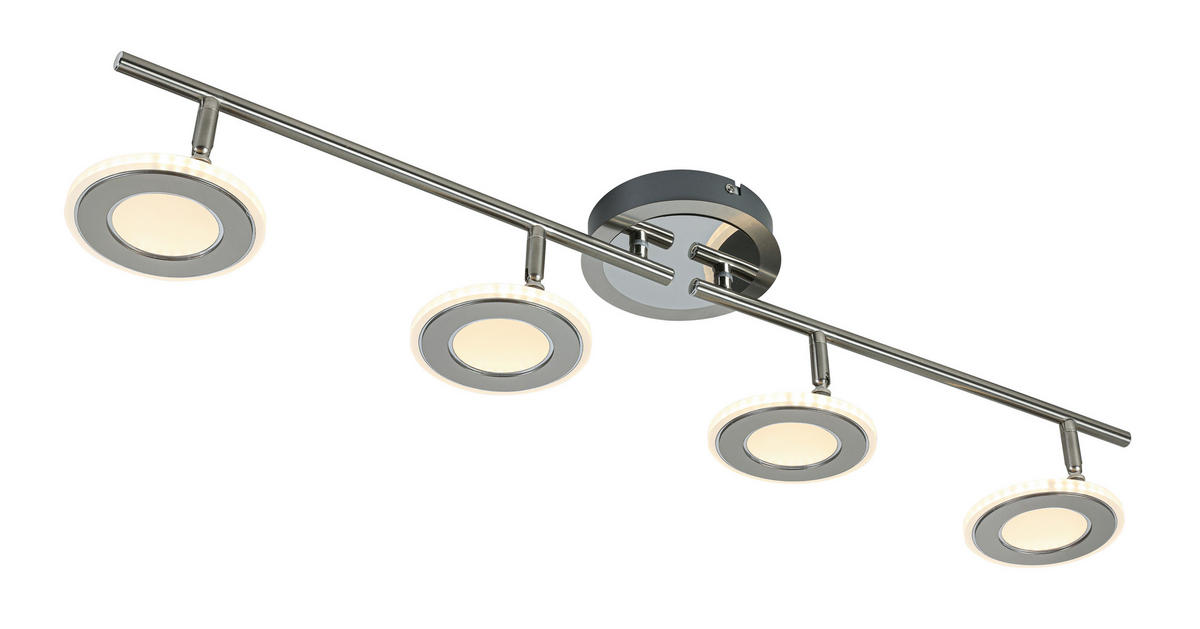 LED-SPOTLIGHT 82/17,5/13 cm   - kromfärg/nickelfärgad, Design, metall/plast (82/17,5/13cm) - Novel