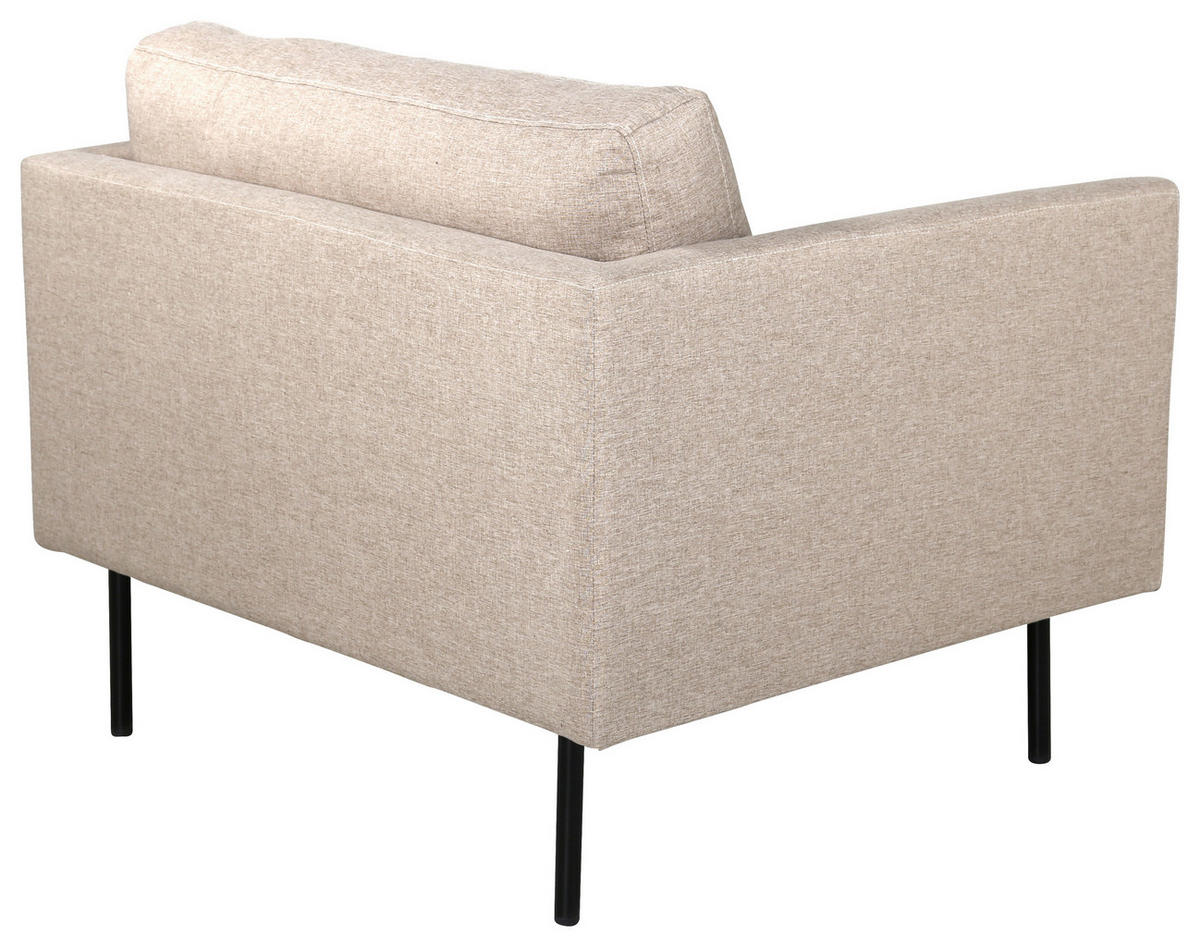 FÅTÖLJ i metall, textil  - Design, metall/textil (95/80/84cm) - Livetastic