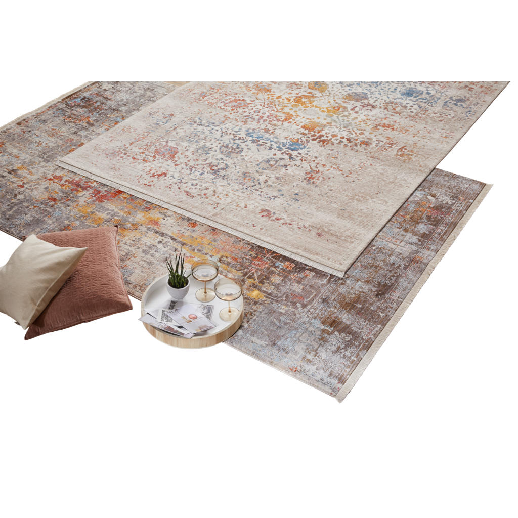 Thumbnail - Novel Vintage-Teppich Samarkand, Creme, Textil, Ornament, rechteckig, 240x340 cm, ISO 9001, Hohenstein, SGS-geprüft, Bsc...