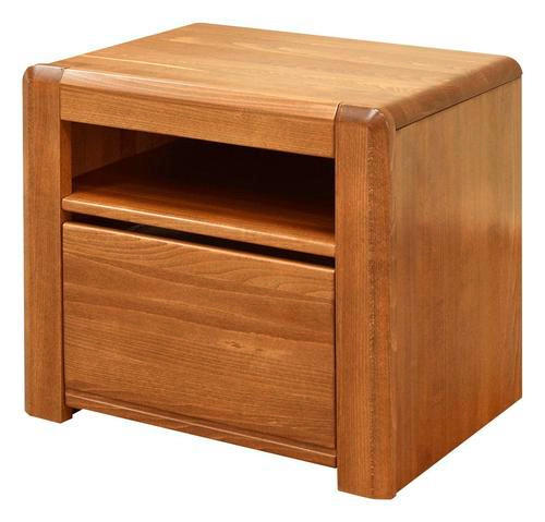 Linea Natura NOČNÝ STOLÍK, buk, farba orecha, 55/50/40 cm