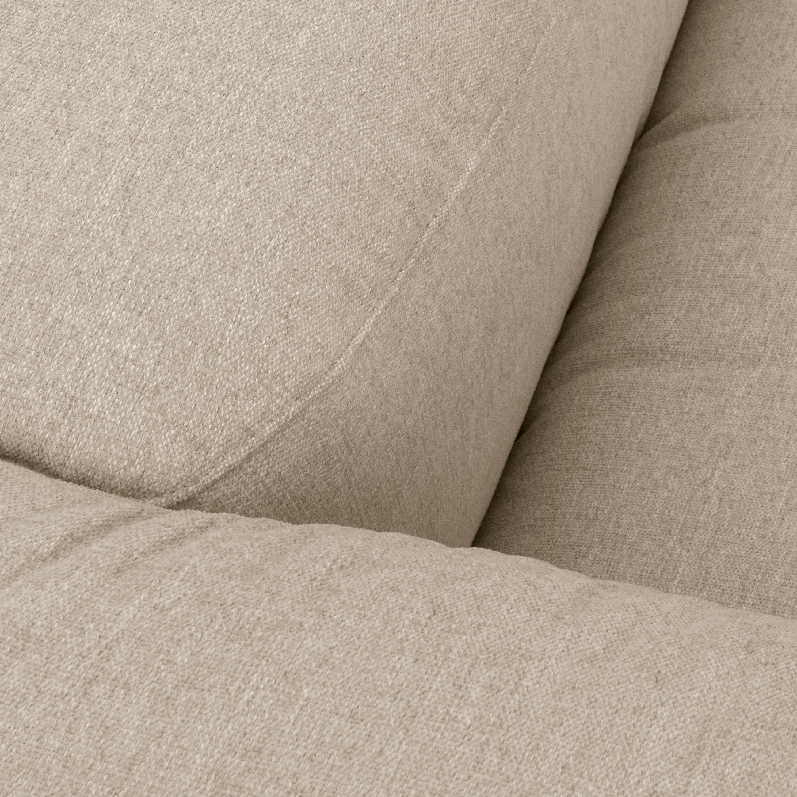 Thumbnail - Max Winzer Ecksofa Lena, Creme, Textil, 5-Sitzer, Ottomane links, L-Form, 350x73x100 cm, Goldenes M, Made in Germany, Ty...