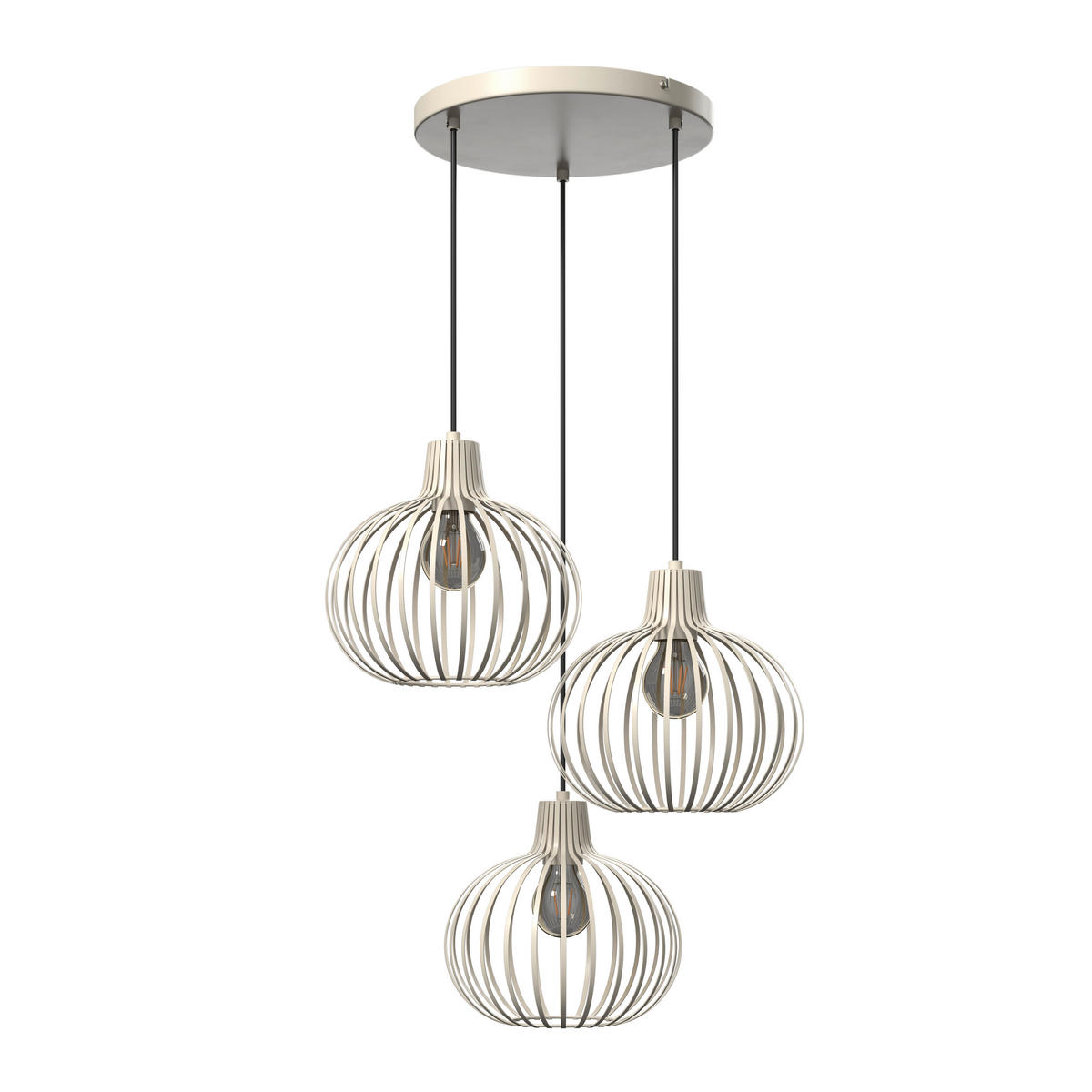 HÄNGELEUCHTE MATEO 50/120 cm   - Creme, Basics, Metall (50/120cm) - Globo