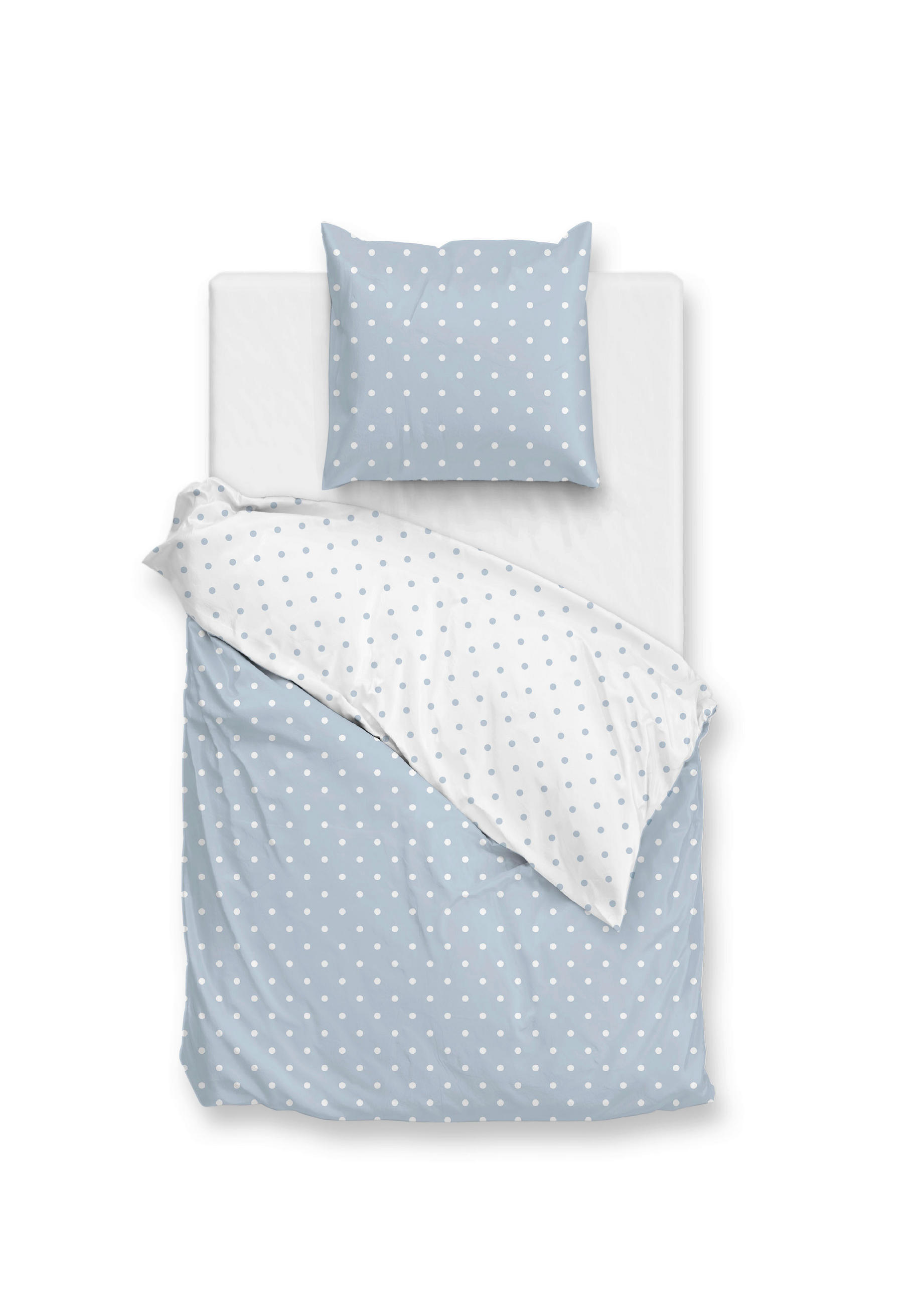 BETTWÄSCHE 2-teilig Punta-di-Cotone Renforcé 135/200 cm  - Blau, Basics, Textil (135/200cm)