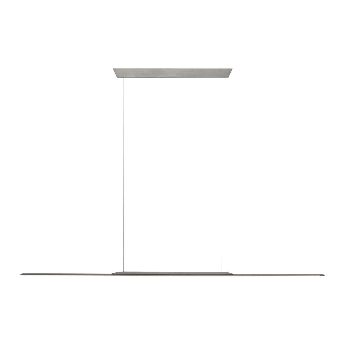 VISEČA LED-SVETILKA  PURE SURFACE 29 W//3000 K/230 V/ - siva, Design, kovina/umetna masa (160/2,5/150cm)