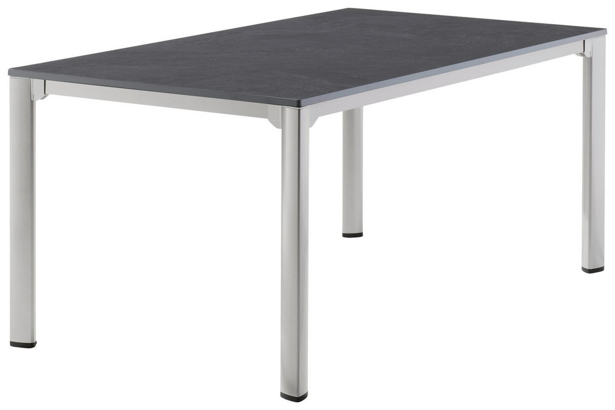 GARTENTISCH 165/95/74 cm Metall rechteckig  - Anthrazit/Graphitfarben, Basics, Kunststoff/Metall (165/95/74cm) - Sieger