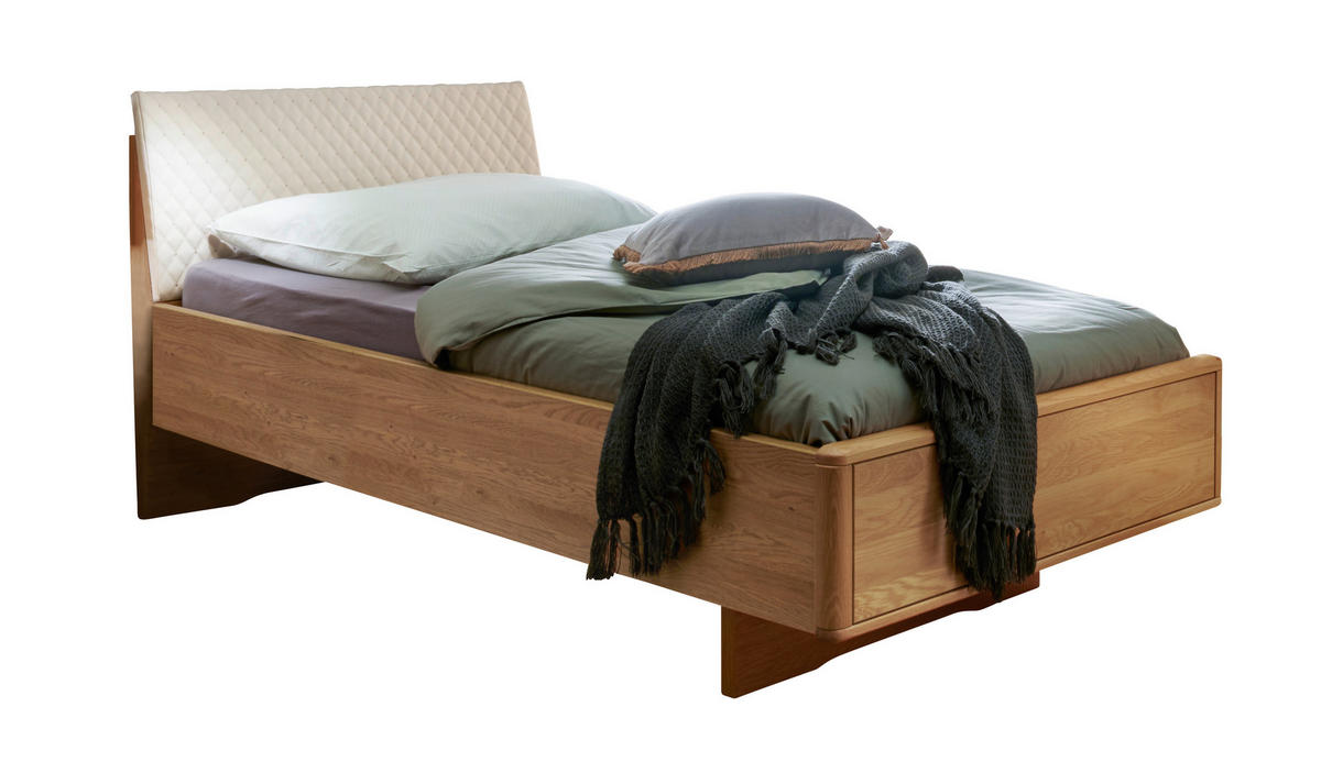 BETT 100/200 cm  in Eichefarben, Champagner   - Champagner/Eichefarben, Konventionell, Holz/Holzwerkstoff (100/200cm) - Venda