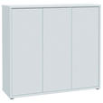 SCHUHSCHRANK Alice Springs  in 109,2/99,1/34,9 cm  - Hellgrau/Grau, MODERN, Holzwerkstoff (109,2/99,1/34,9cm) - Xora