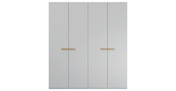 DREHTÜRENSCHRANK 201/223/60 cm 4-türig Grau - Grau, Trend, Holz/Holzwerkstoff (201/223/60cm) - Novel