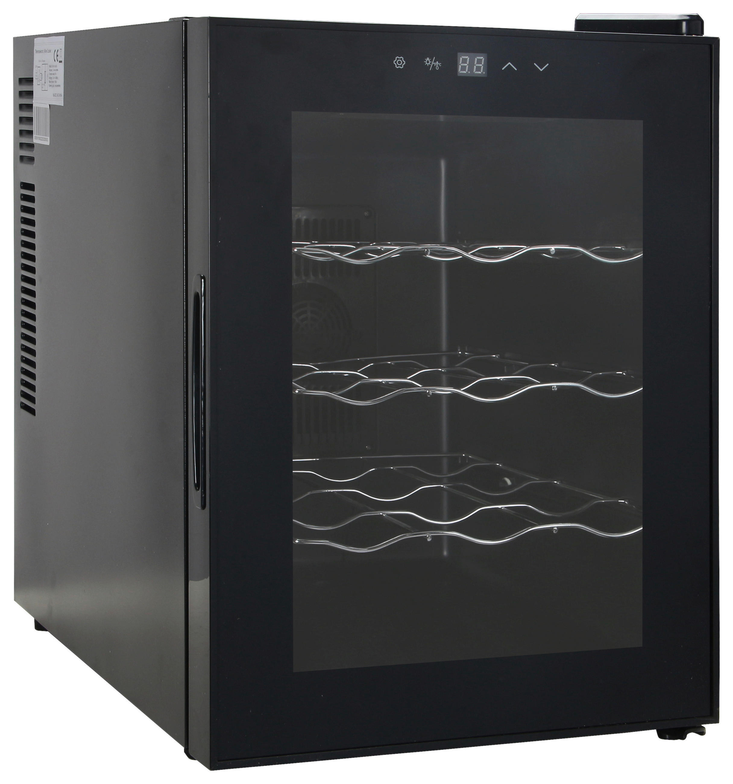 WEINKÜHLSCHRANK BCW-40B  - Schwarz, KONVENTIONELL, Glas/Kunststoff (54,7/35,9/53cm) - Atrigo